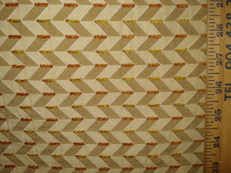 GOLD WOVEN GEOMETRIC Upholstery Fabric, 08-14-20-0911 image 1