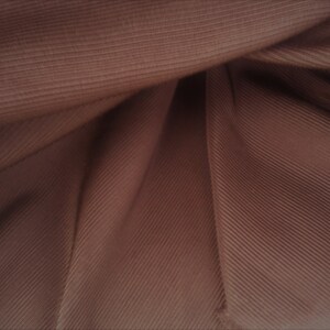 FAILLE Dark CHOCOLATE BROWN Ribbed Upholstery Fabric,25-57-07-0510 image 1