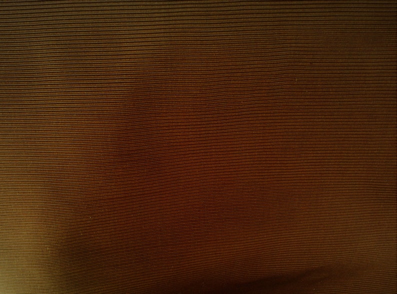 FAILLE Dark CHOCOLATE BROWN Ribbed Upholstery Fabric,25-57-07-0510 image 2