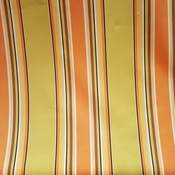 Bold Lime Green ORANGE Yellow  OUTDOOR STRIPE Upholstery Fabric, 36-47-13-056