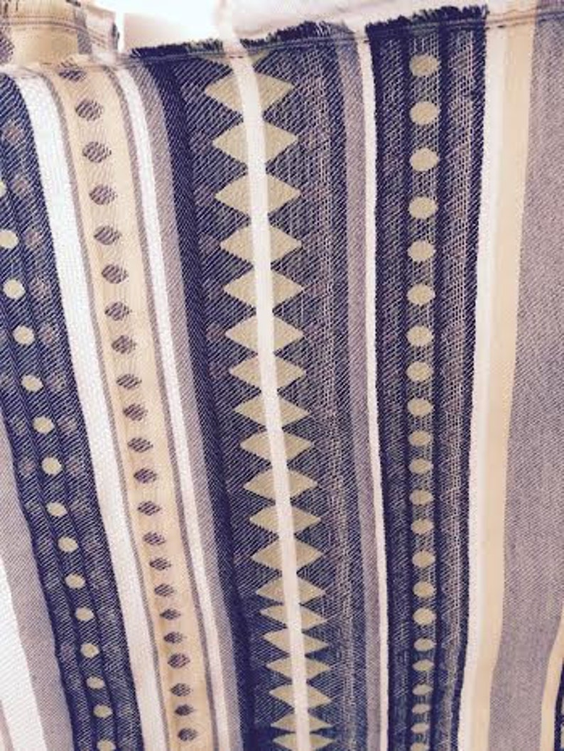 Lemon yellow grey lime green black RAILROADED COTTON STRIPE upholstery fabric home decor,26-49-13-1111