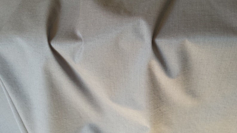 Woven SOFT Creamy WHITE Solid SLUBBED Polyester Upholstery Fabric, 02 ...