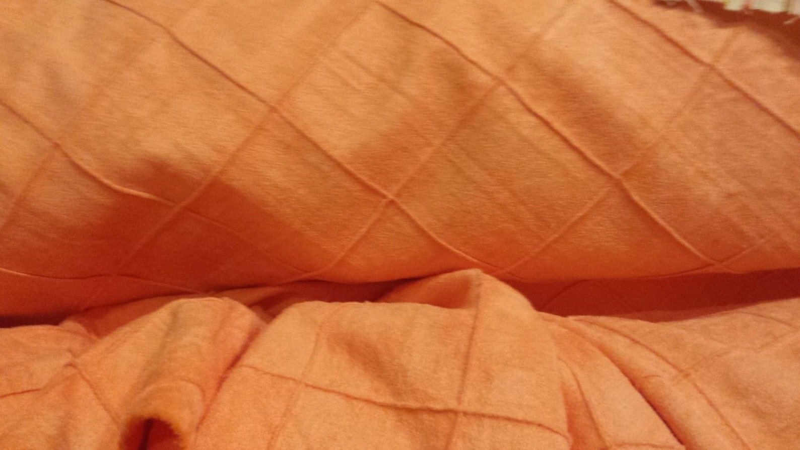 SUEDED MICROFIBER Upholstery Fabric CANTALOUPE Orange Etsy