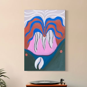 Original Wall Art Oil PAINTING on Canvas 36 x 24 SWEET New LIFE Rising