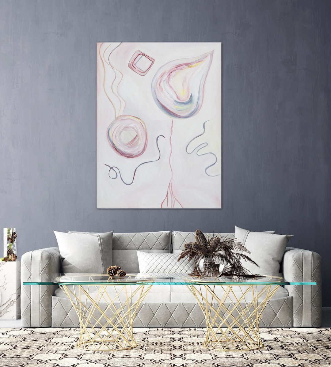 Original Abstract Art Oil PAINTING on Canvas 48 X 36 HUMBLE - Etsy