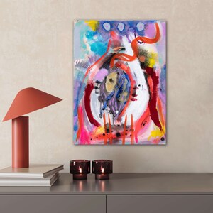 ABUNDANCE Original Abstract Art Acrylic PAINTING on Canvas 24 x 18 image 8