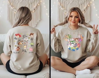 Toy Story Family Sweatshirt, Toy Story Characters Shirt, Disneyland Shirt, Buzz Lightyear Woody Jessie Slinky Dog, WDW Shirt, Gift for Her