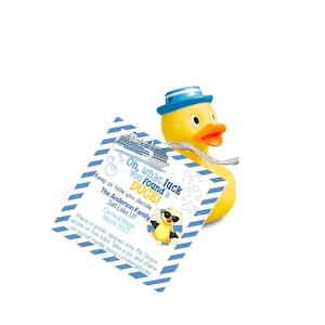 Instant Download Duck Tag Template: Make a Splash with Your Cruise Crew! #cruisingducks