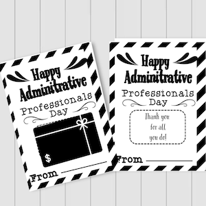 Administrative Professionals Day, Administrative Professionals Week, Admin Day Gift , Admin Pro Day Gift Card Holder