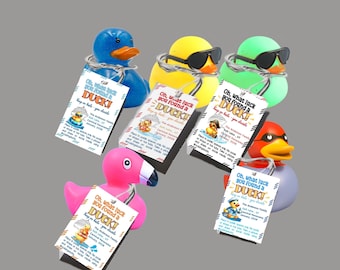 Cruising Ducks Tag Editable Template Printable Cruise Duck Tags Gift DIY Cruise Duck Tags 5 designs