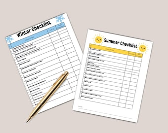 Home Maintenance Planner: Monthly & Seasonal Checklist (PDF Format)