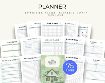 2026 Household Planner Printable | Home Management Binder | Family Budget, Cleaning & Meal Organizer | Digital Life Planner PDF