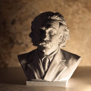 Standbeeld buste Albert Einstein: marmer composiet interieur voor thuiskantoor