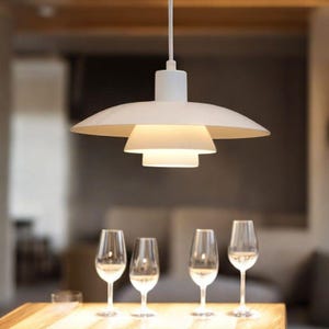 Tiered Pendant Light: Modern Scandinavian Hanging Lamp