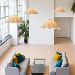 Duzy Handmade Pendant Lighting • High-Quality Fabric & Acrylic Lamp • Modern Home Furnishing Light • 110-240V Ceiling Fixture