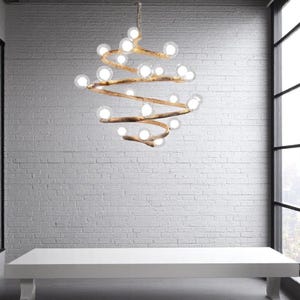 Nordic Tree Branch Chandelier: Rustic Modern LED Pendant Light
