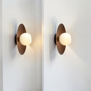 Handmade Speckled Cream Ceramic Wall Sconce: Oak Dawn Light