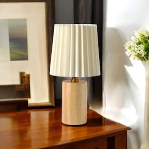 Grande lampe de table moderne Helios - Lampe de bureau champignon minimaliste pour bureau à domicile et chambre à coucher - Lampe de chevet LED esthétique
