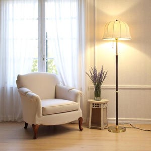 Modern LED Floor Lamp • Japandi Tall Lamp • Nightstand & Side Table Light • Home Furnishings • House Design Accent • Designed Decor