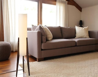 Lámpara colgante Japandi: lámpara colgante minimalista nórdica de madera y tela