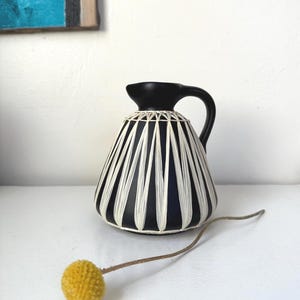 MCM Gmunder Keramik Austria Wrapped Pottery Pitcher 2635