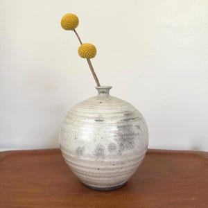 Raku Studio Pottery Weedpot Squat Vase