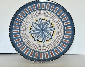 12 3/8  in. Elle Norway Blue and White Handpainted Charger/Plate