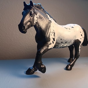 Smokey Studios: Custom Collecta Clydesdale/Appaloosa Horse Stallion, &quot;Chief&quot;