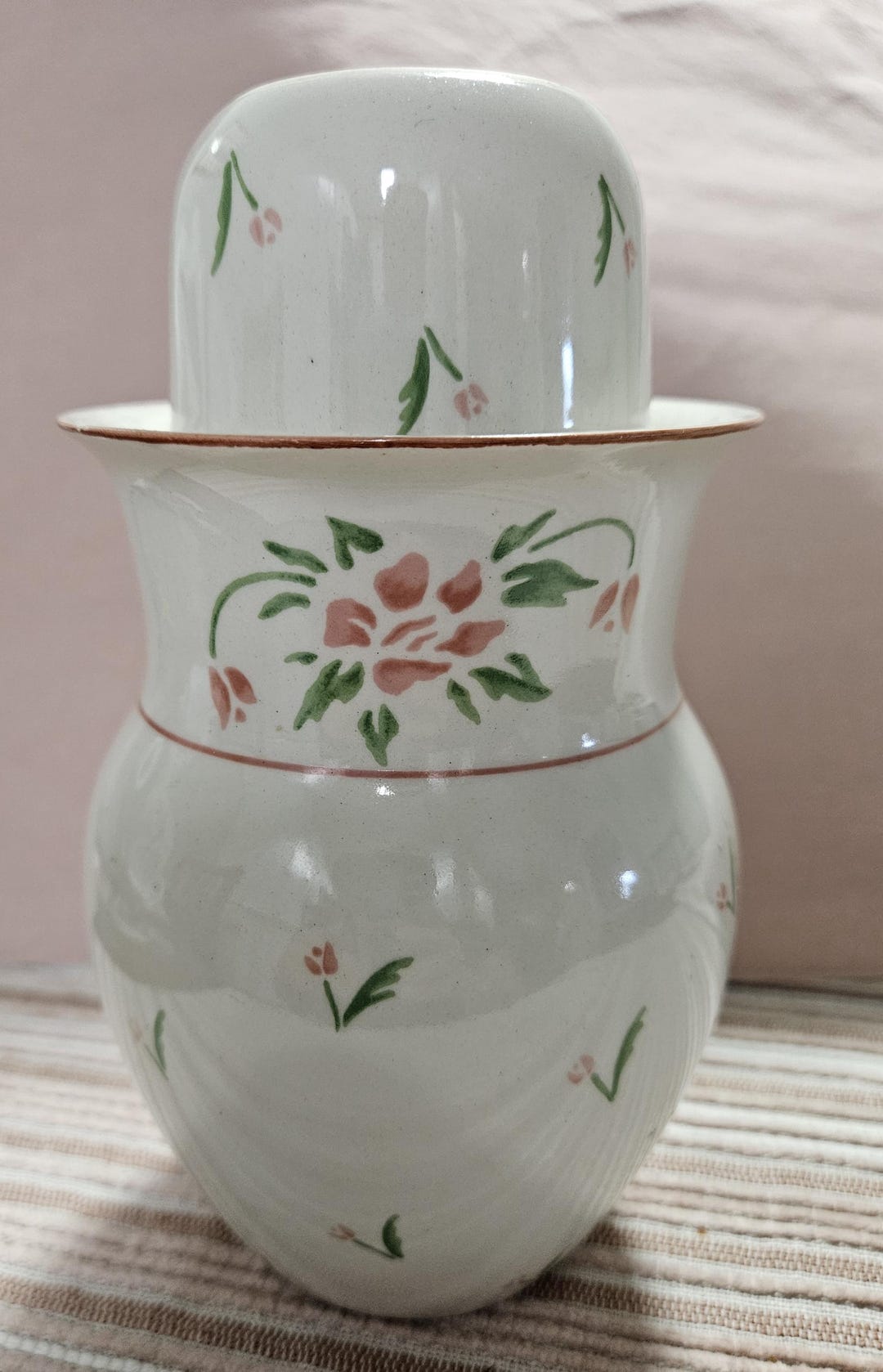 Vintage Tumble up 1985 Porcelain Bedside Water Carafe & Tumbler Set ...