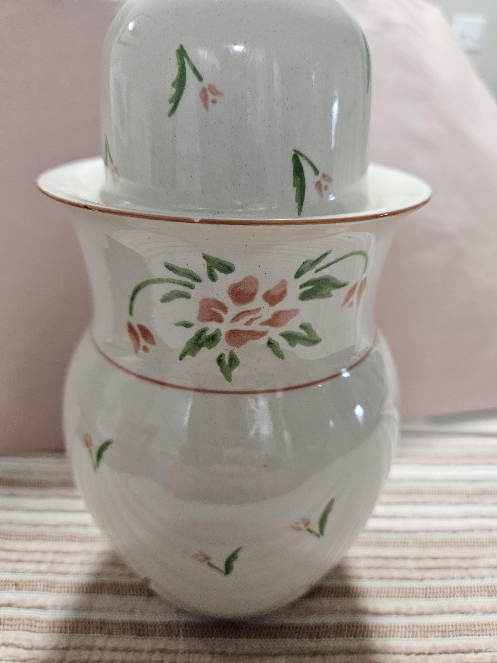 Vintage Tumble up 1985 Porcelain Bedside Water Carafe & Tumbler Set ...