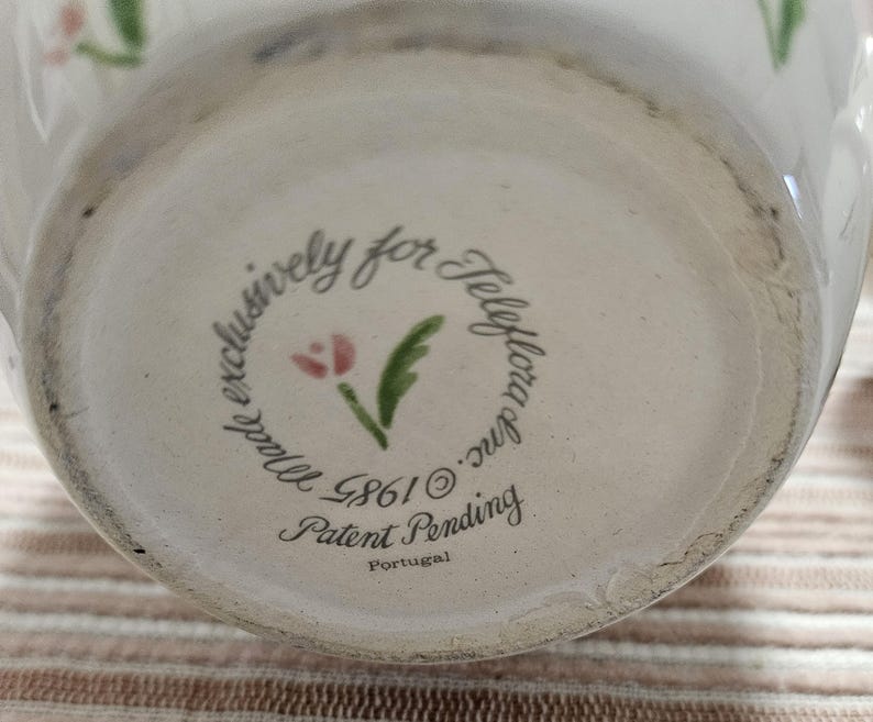 Vintage Tumble up 1985 Porcelain Bedside Water Carafe & Tumbler Set ...