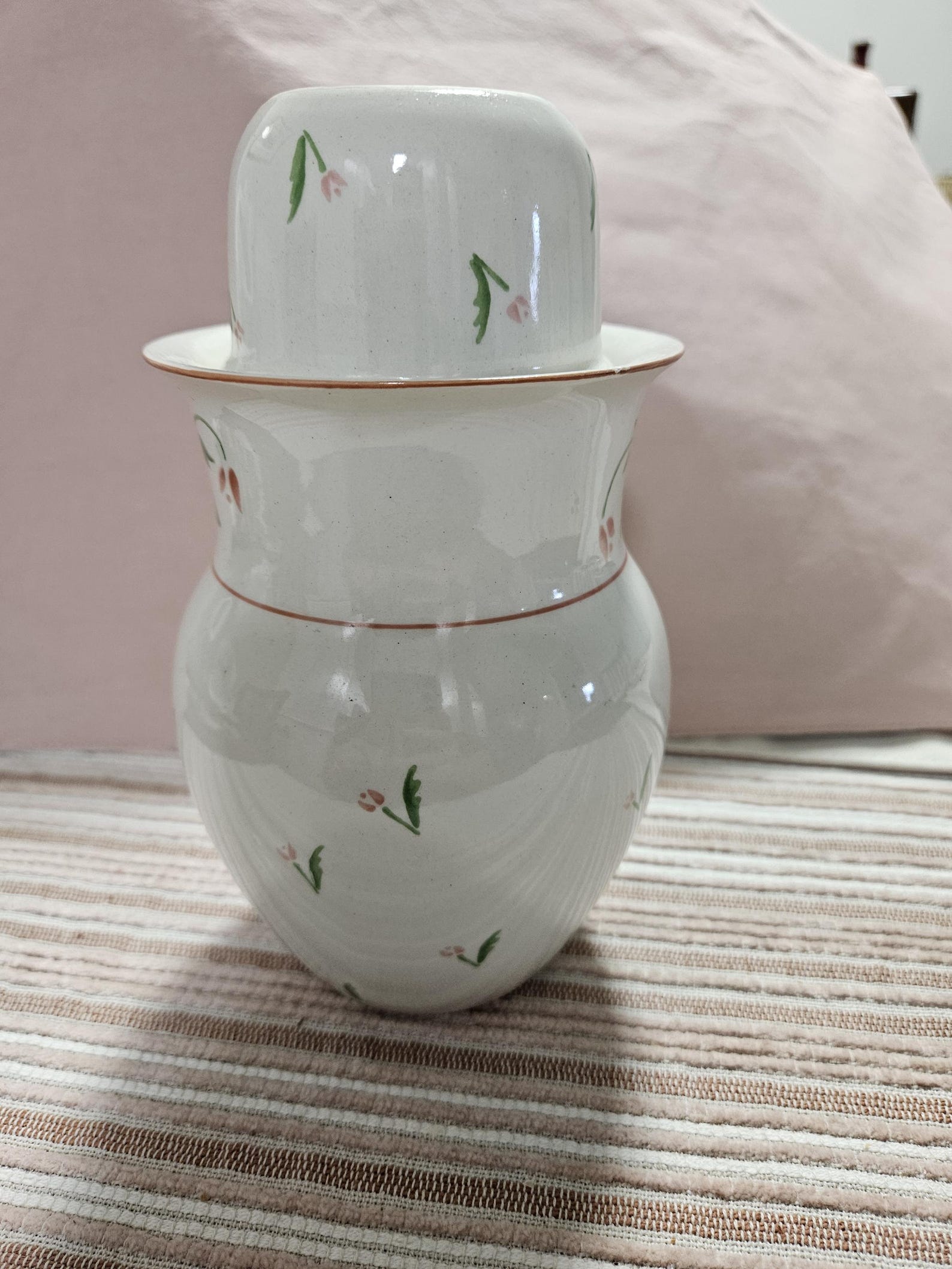 Vintage Tumble up 1985 Porcelain Bedside Water Carafe & Tumbler Set ...