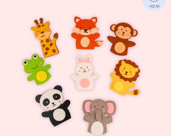 Tier Fingerpuppen aus Filz – Lernspielzeug für Rollenspiel, Motorik & kreative Dialoge