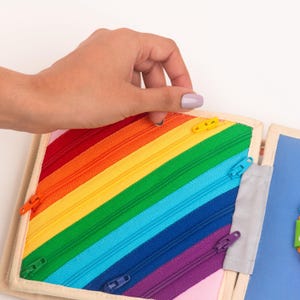 Handmade Sensory Book for Toddlers – Magic Bird Queit Book – Montessori Educational Toy 12+ Months image 9