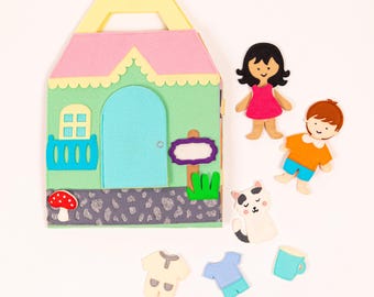Quiet Toy for Toddler - Dollhouse - Montessori-inspired play