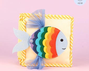 Beschäftigungsbuch Kinder: Mini Quiet Book Kleine Buntschuppe