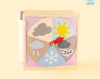 Mini Quiet Book Snowflake to Sunshine – Cloth Book to Dress Up, Learning the Seasons & Promoting Independence