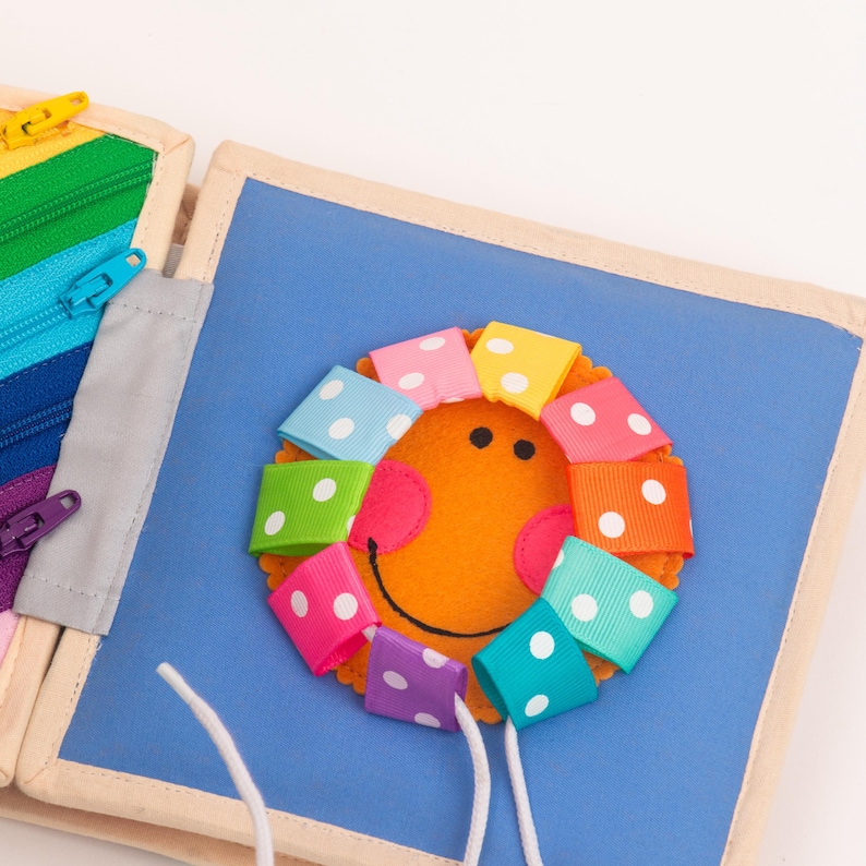 Handmade Sensory Book for Toddlers – Magic Bird Queit Book – Montessori Educational Toy 12+ Months image 10