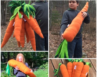 Plush Carrots!  A Size for every occasion!