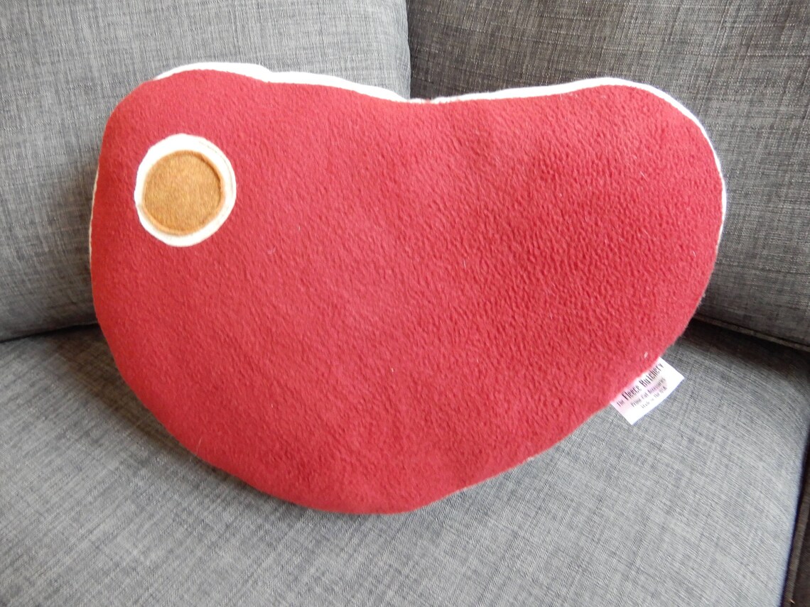 Free Shipping Prime Cut Fleece Steak Pillow Ready to Ship Etsy