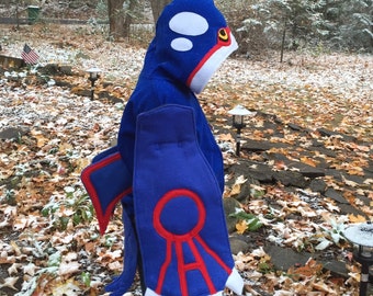 Sudadera con capucha juvenil personalizada inspirada en Kyogre
