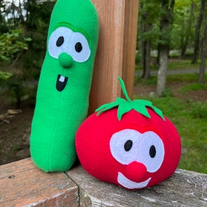 Cucumber and Tomato Plushies