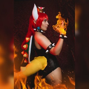 2 Piece Bowsette Costume Shell & Tail Set - Free Shipping