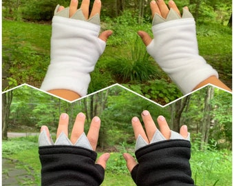 Night Fury and Light Fury Fingerless Claw Gloves