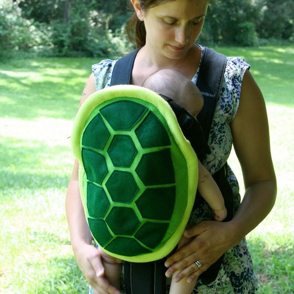 Schildkröten Muschel Babytrage Accessoire Björn, Ergo, Tula Cover mit Großer Aufbewahrungstasche