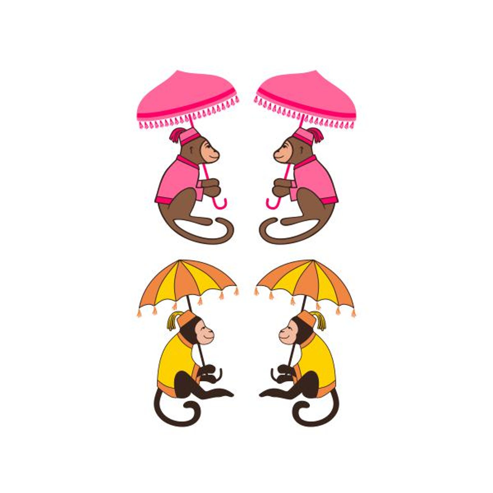 Cuttable Vector Image Chinoiserie Monkey Cuttable Design SVG PNG DXF & Eps Designs Cameo File ...