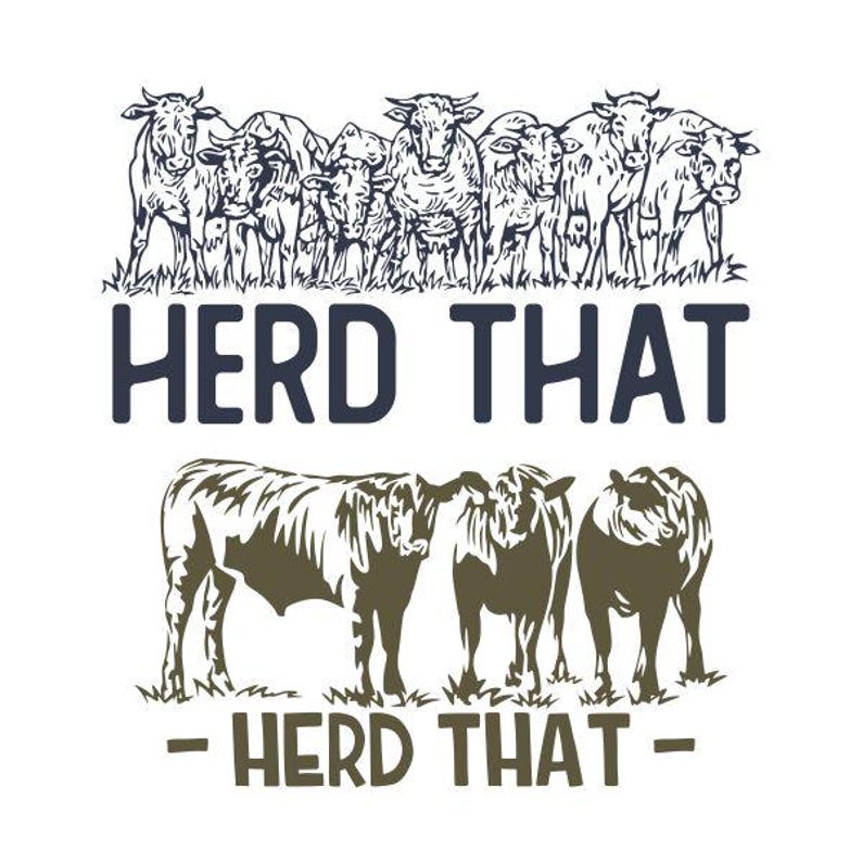 Herd That Cuttable Design SVG PNG DXF & Eps Designs Cameo File ...