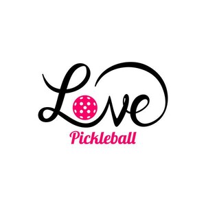 Pickleball Cursive Love Pickleball Cuttable Design SVG PNG DXF & Eps Designs Cameo File ...