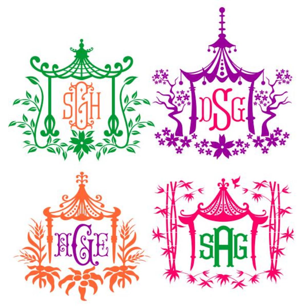 Pagoda Cuttable Design SVG PNG DXF & Eps Designs Cameo File Silhouette ...