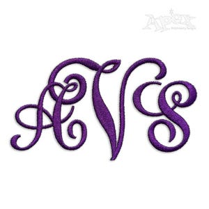 Sydney Fancy Script Machine Embroidery Font Alphabet Letters INSTANT DOWNLOAD BX pes dst